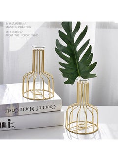 Generic Flower Vase Gold 10x15.5cm  - Image 1