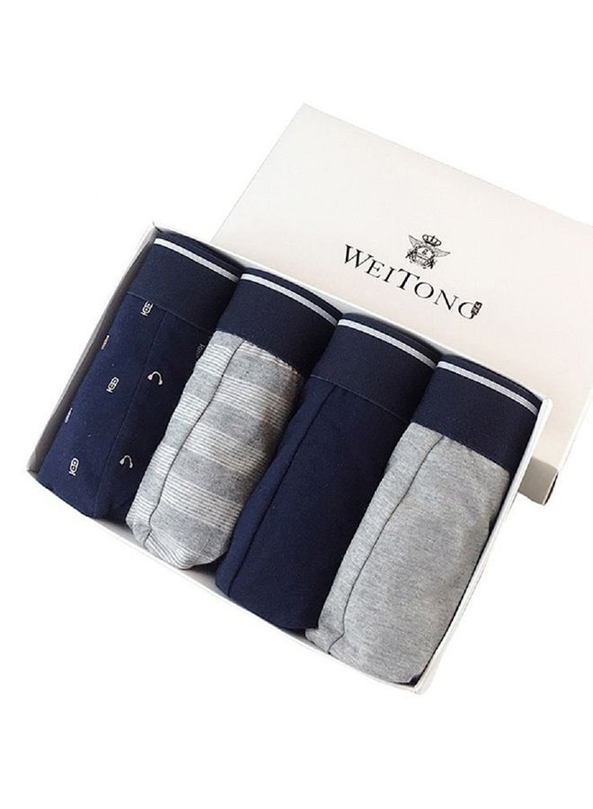 4-Piece U Pouch Soft Breathable Underpants Multicolour  - Image 4
