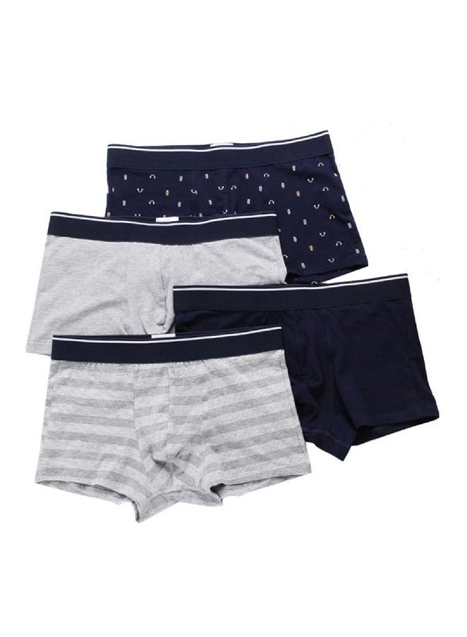 4-Piece U Pouch Soft Breathable Underpants Multicolour  - Image 1