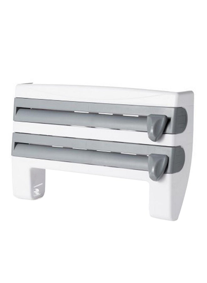 Generic 2 Layers Multifunctional Kitchen Storage Rack White/Grey 39x10x24cm  - Image 1