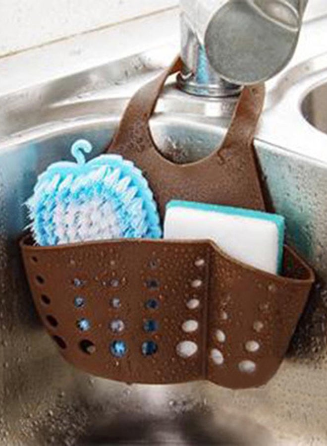 Generic Sink Hanging Sponge Bag Holder Brown 17x4x13cm  - Image 5