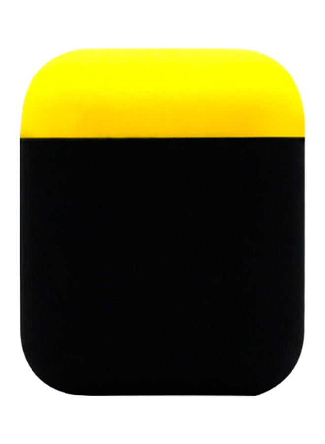 جيرتونغ غطاء حماية مقاوم للصدمات من السيليكون لأجهزة أبل آير بود أسود/ أصفر