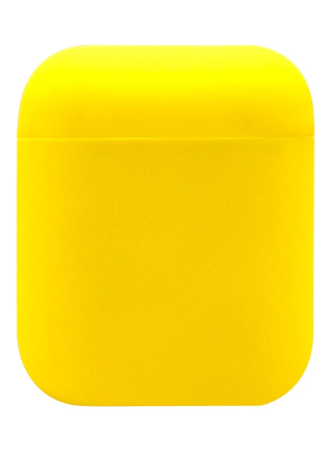 جيرتونغ غطاء حماية مقاوم للصدمات من السيليكون لأجهزة أبل آير بود أصفر