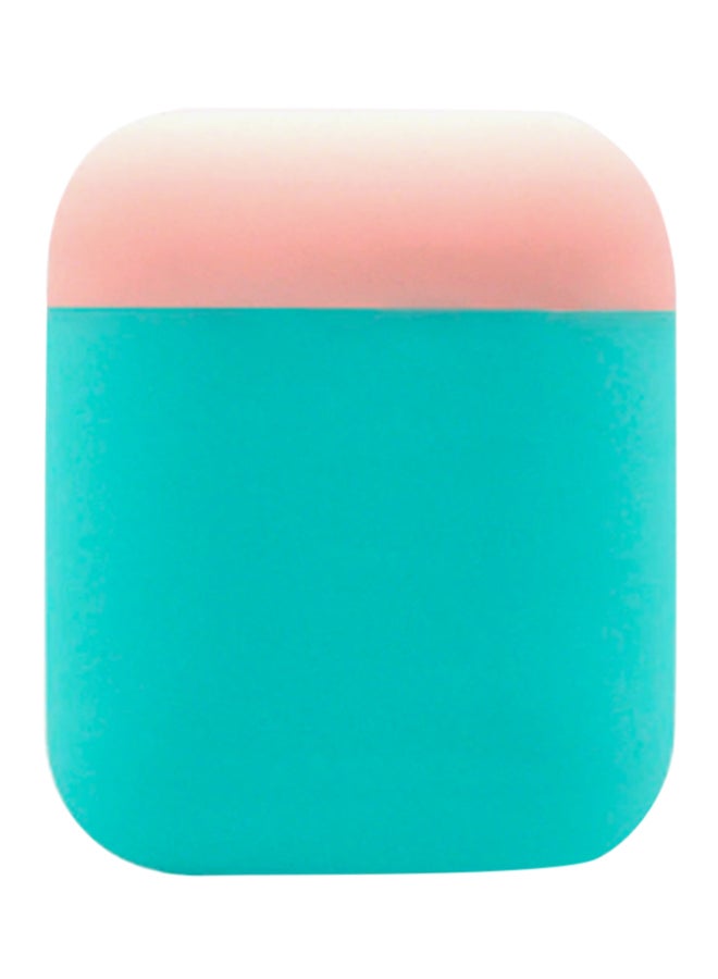 جيرتونغ غطاء حماية مقاوم للصدمات من السيليكون لأجهزة أبل آير بود فيروزي/وردي