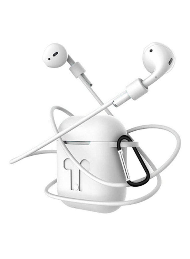 Shockproof Soft Silicone Protective Case Cover For Apple AirPods Accessories White