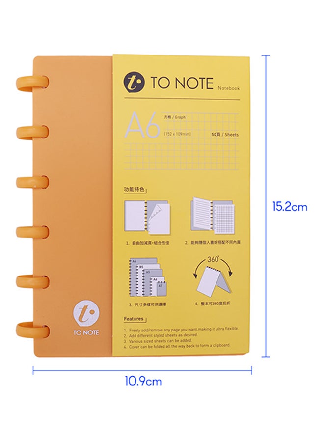 Kw-trio A6 Hardcover Loose Leaf Journal Notebook  - Image 2