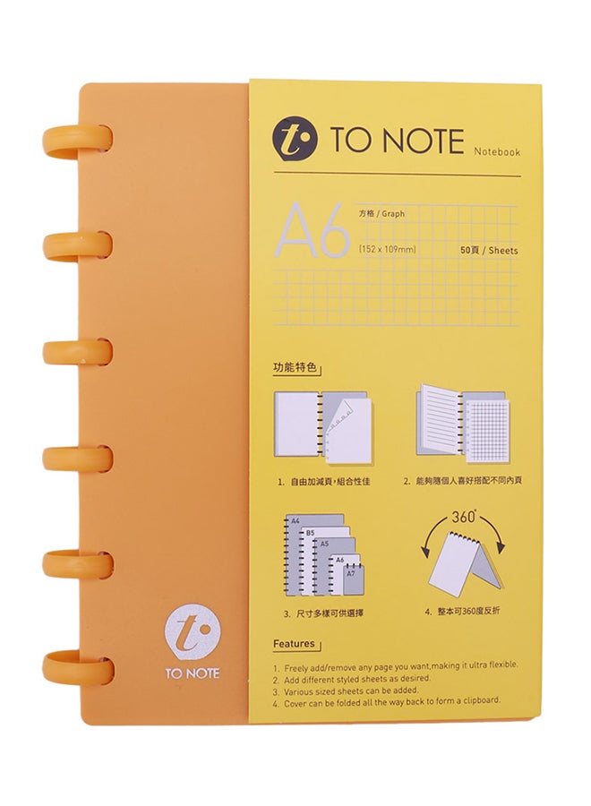 Kw-trio A6 Hardcover Loose Leaf Journal Notebook  - Image 1