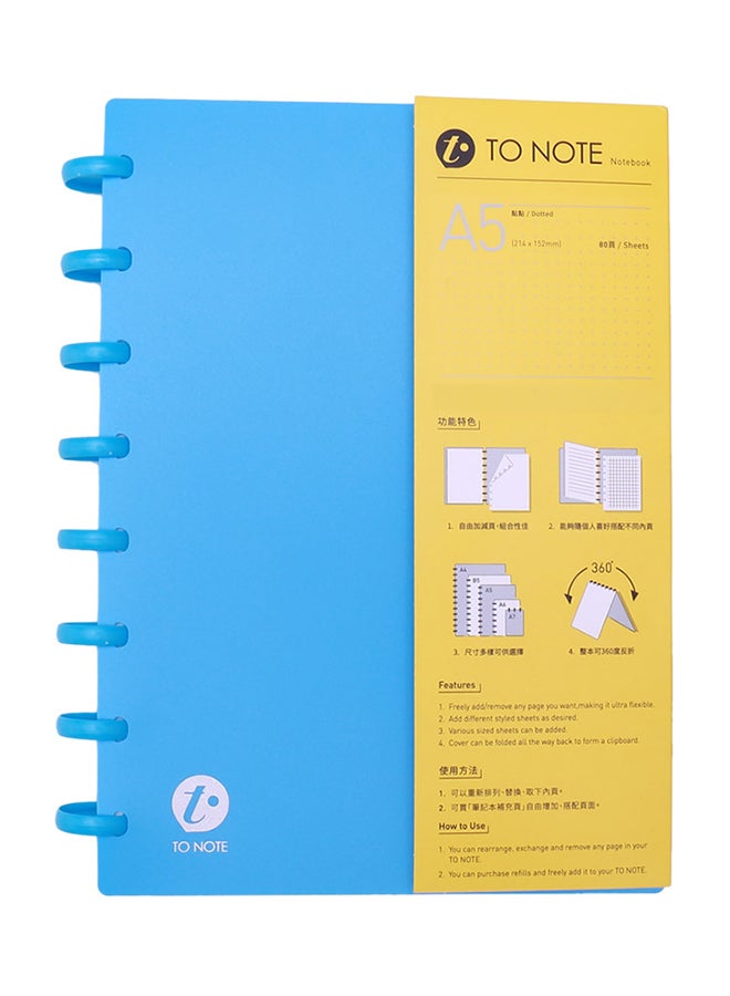 Kw-trio A5 Refillable Hardcover Writing Journal Notebook 