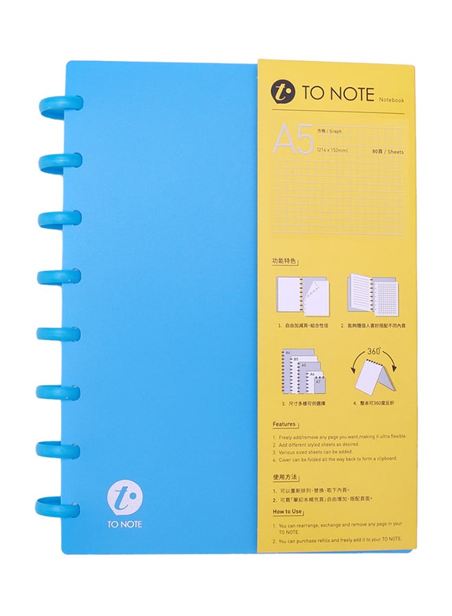 Kw-trio A5 Refillable Hardcover Writing Journal Notebook 