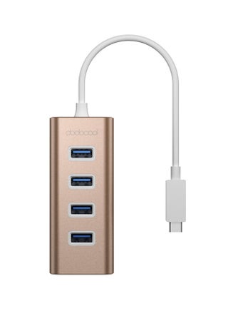 4-Port USB Hub Rose Gold/White - v1558935704/N23847573A_1