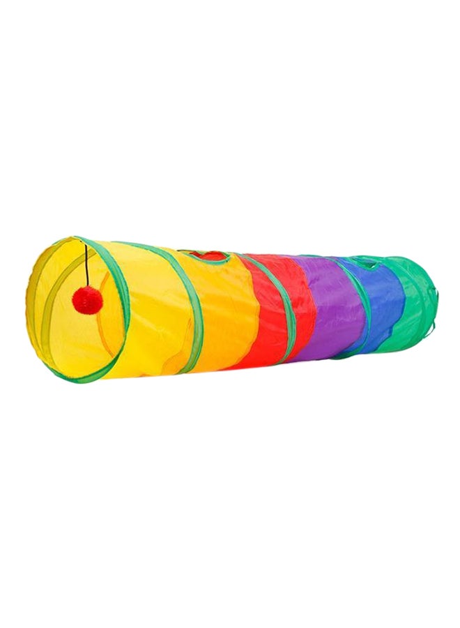 Beauenty Cat Tunnel Pet Tube Collapsible Play Toy Multicolour - Image 1