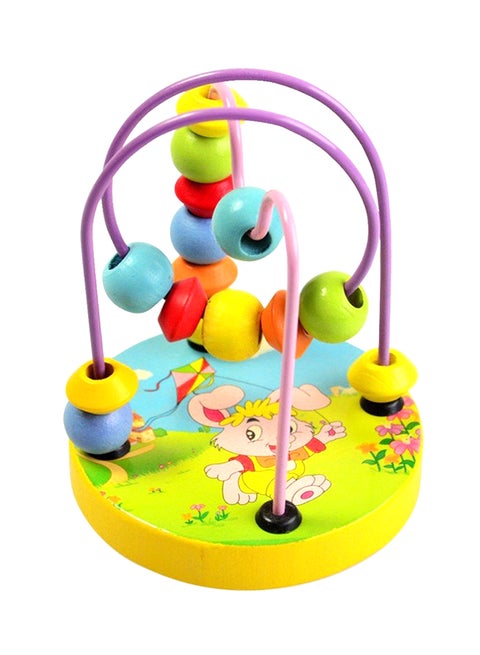 Wooden Bead Maze Roller Coaster Game