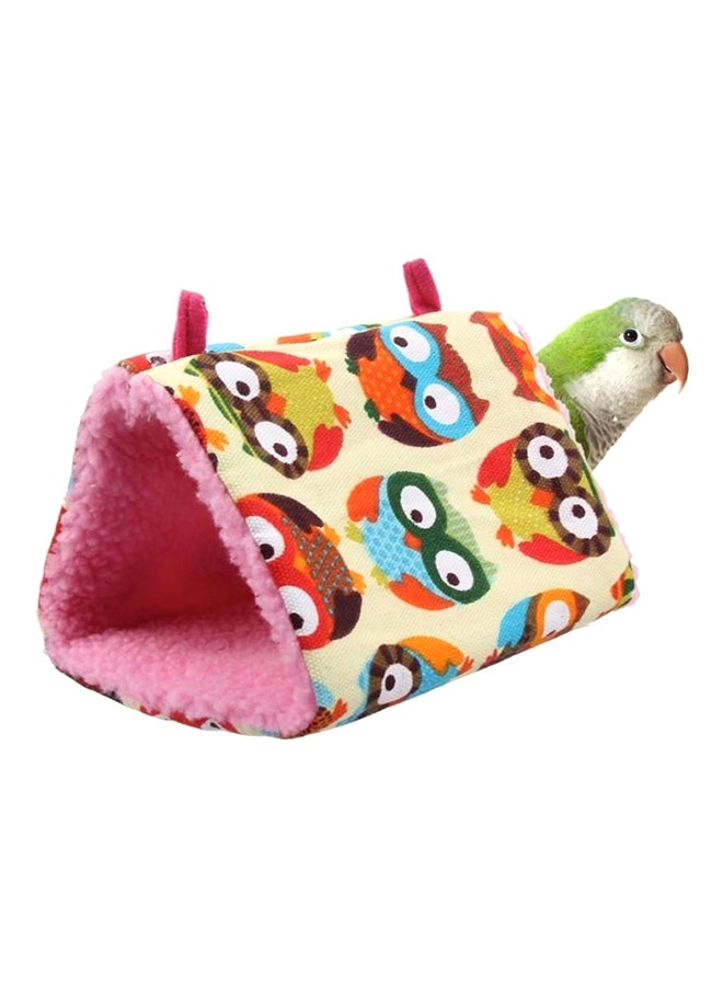 بيوينتي بيت على شكل خيمة متأرجحة من القماش المخملي للببغاء متعدد الألوان - Image 1