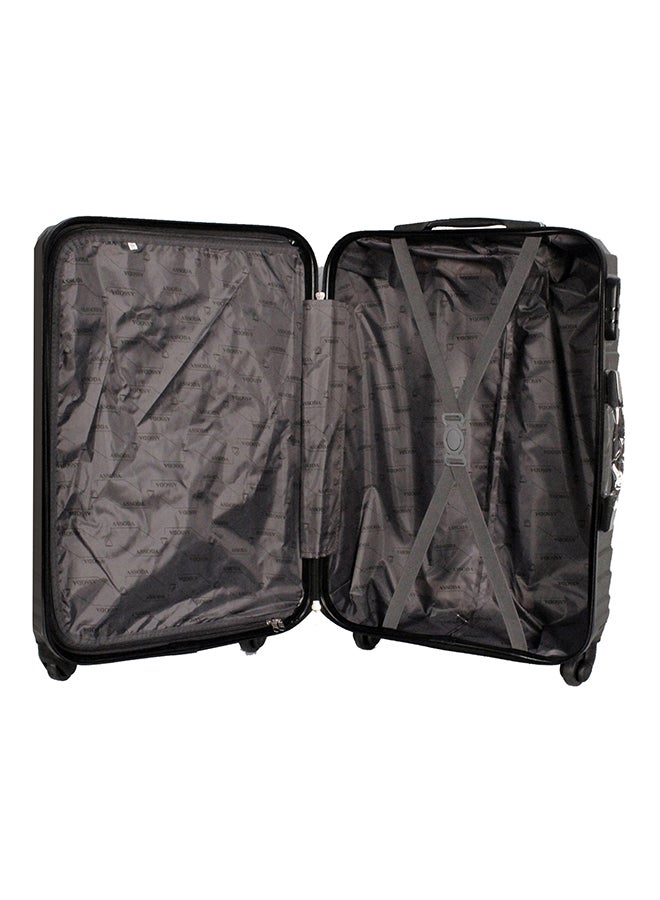 Assoda Hardside 3 Piece Luggage Trolley Set Grey - Image 4