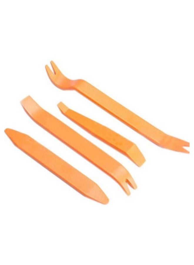 REMAXE 4-Piece Auto Car Radio Door Hand Tool Clip Yellow 8.7cm 