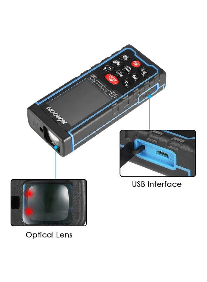 KKmoon Portable Handheld Rechargeable Digital Laser Black/Blue - Image 5