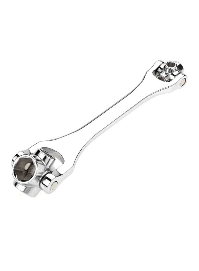 KKmoon - Universal Multifunction Socket Wrench Silver - Image 1
