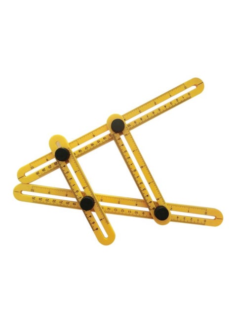 Multi-Angle Ruler Template Tool Yellow/Black