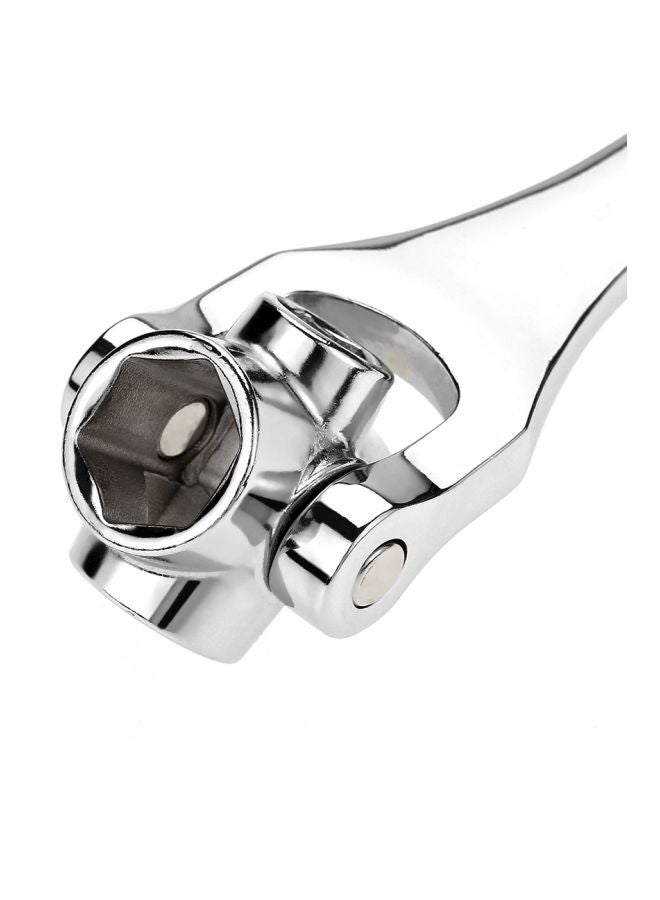 KKmoon - Universal Multifunction Socket Wrench Silver - Image 1