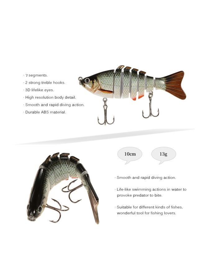 LIXADA - Swimbait Trout Fishing Lure 3.9inch - Image 1
