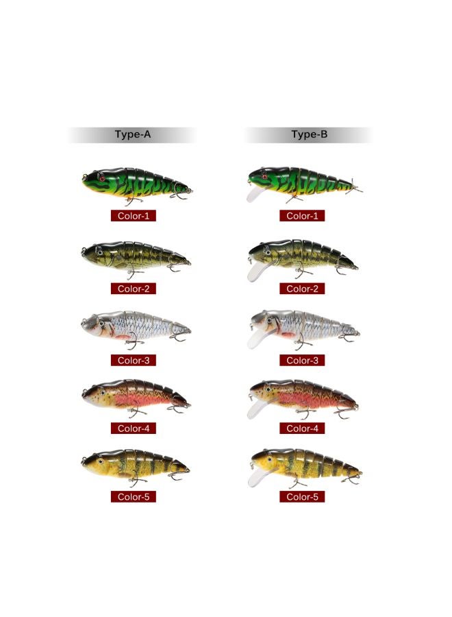 LIXADA - Fishing Lure Trout Swimbait Hard Bait Fish Hook 11.8cm - Image 1