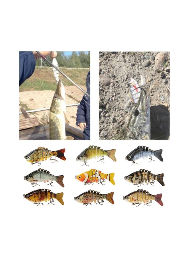LIXADA - Swimbait Trout Fishing Lure 3.9inch - Image 1