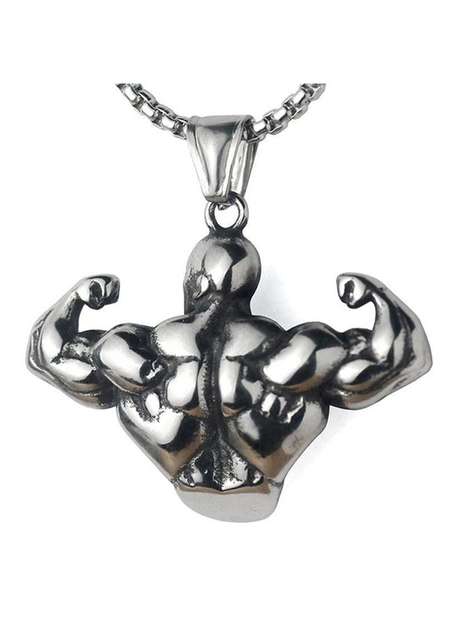 Sharpdo - Body Building Arm Muscle Pendant Necklace - Image 1