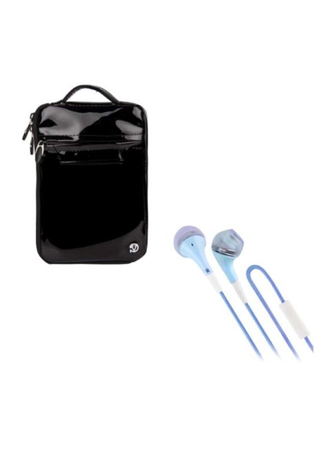 Protective Carrying Case For Asus MeMO Pad 8/VivoTab Note 8/fonepad Tablets With Headphones 8-Inch Black/Blue