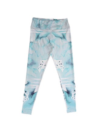 Stretchable Printed Bodycon Pants Blue - v1558944683/N26062174V_1