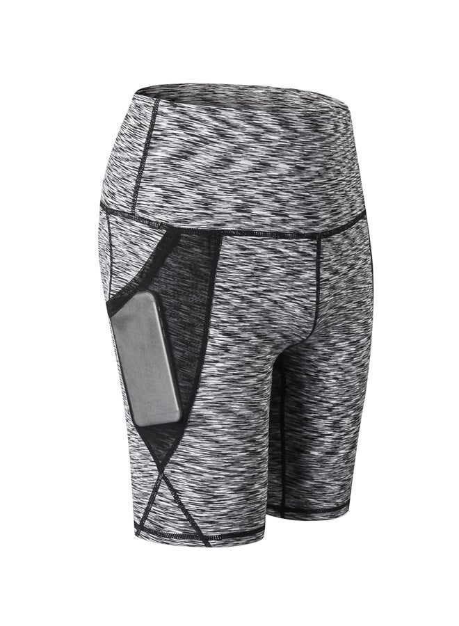 Sports Yoga Short Training Pants Grey  - Image 1