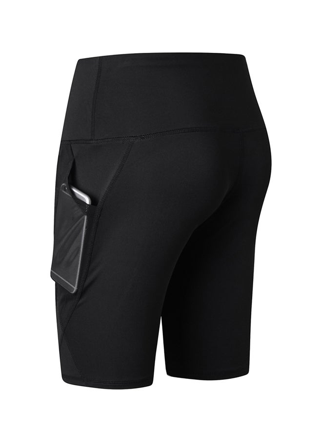 Sports Yoga Short Training Pants Black  - Image 2