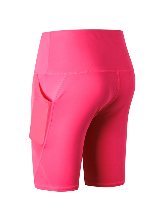 Sports Yoga Short Training Pants Rose  - Image 2