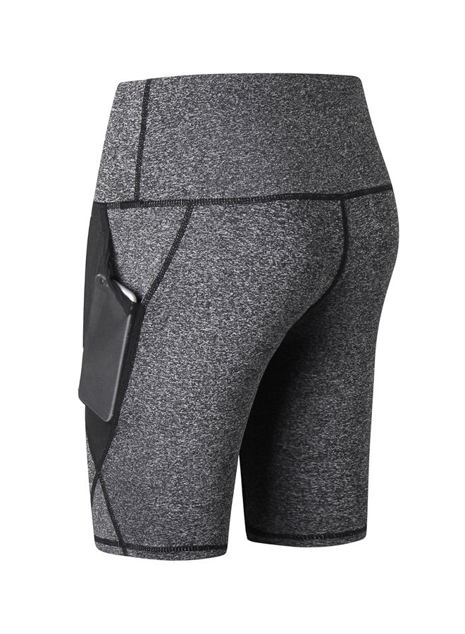 Sports Yoga Short Training Pants Dark gray  - Image 2