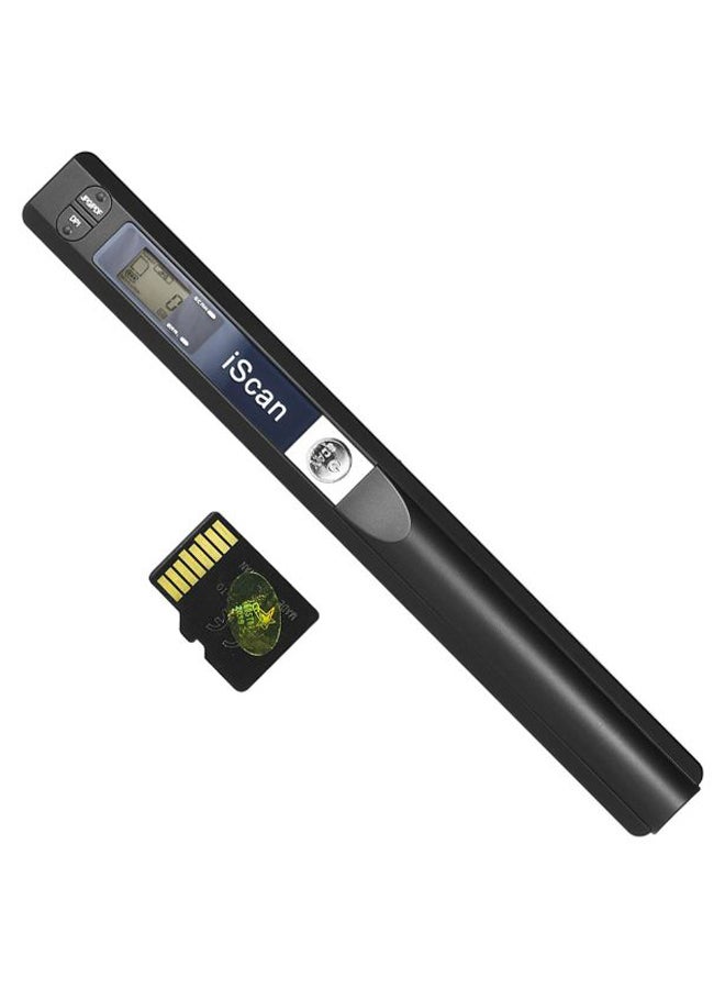 Portable Handheld Wand Scanner With TF Card Black 