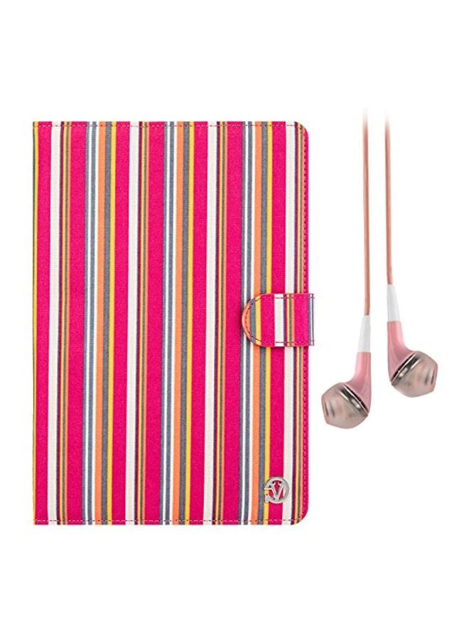 VanGoddy - Portfolio Case For HP Stream 7 / HP 7 G2 / HP 7 G2 Plus/HP Slate 7 VoiceTab 7-Inch Pink/Yellow/Grey - Image 1
