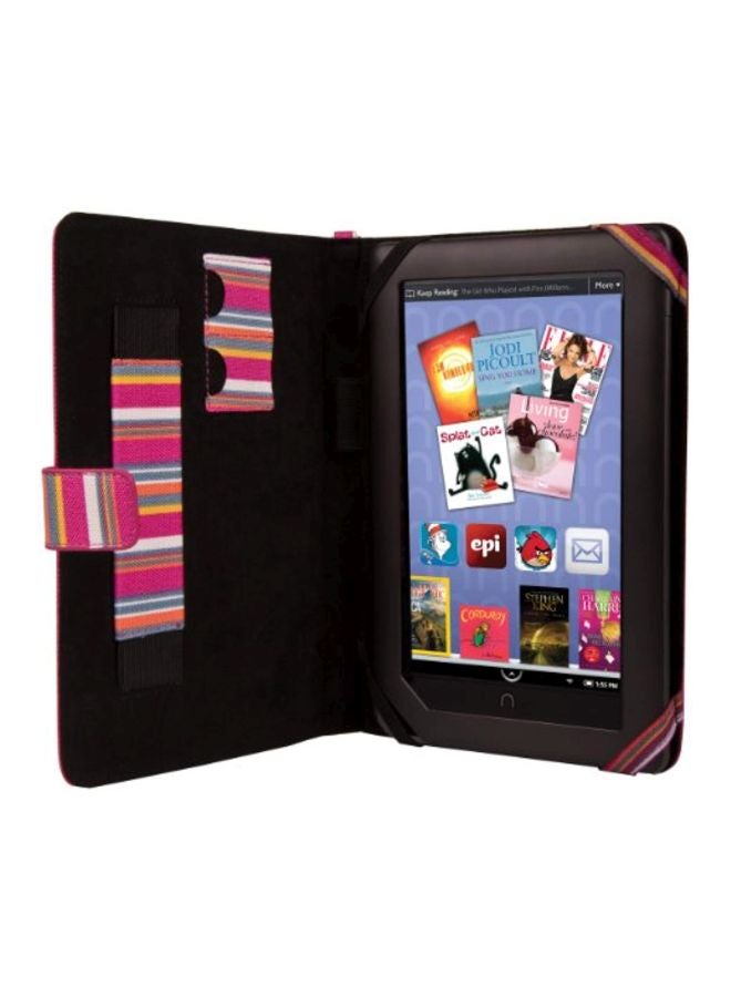 VanGoddy - Portfolio Case For HP Stream 7 / HP 7 G2 / HP 7 G2 Plus/HP Slate 7 VoiceTab 7-Inch Pink/Yellow/Grey - Image 1