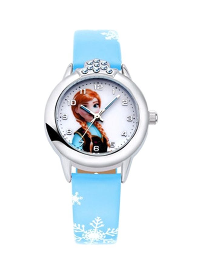 كول بيبي ساعة بعقارب وتصميم أميرة للأطفال طراز QQA030-4 للأطفال - Image 1