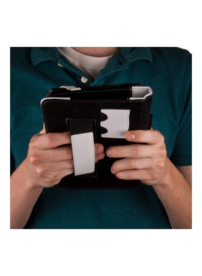 VanGoddy - Portfolio Case For Azend Group Corp Envizen V7023D/Dragon Touch Y88x And Y88/NeuTab N7 Tablet With Headphone White/Black - Image 1