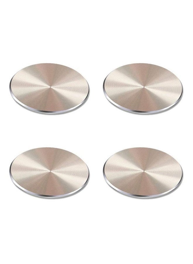 iTelker 4-Piece Mounting Kits Stickers For Universal Magnetic Car Holder Gold