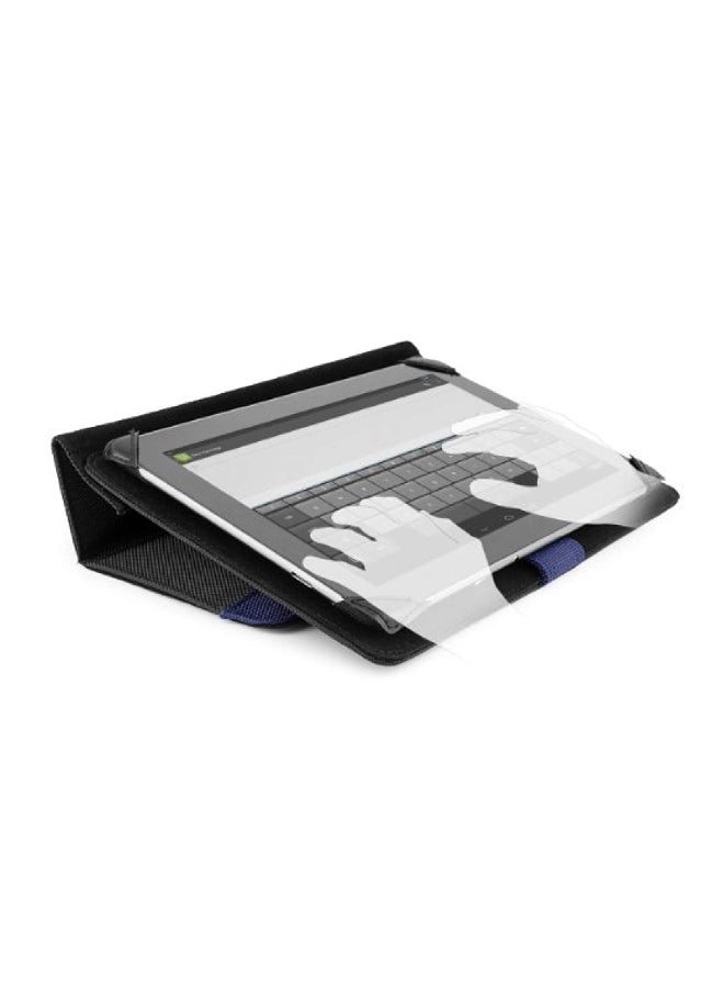 VanGoddy - Protective Folio Case For VitalASC/Azend/Contixo/Chuwi/iRulu Tablets Black/Blue - Image 1
