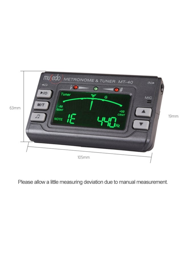 Musedo 3-In-1 Portable Metronome Tuner - Image 5