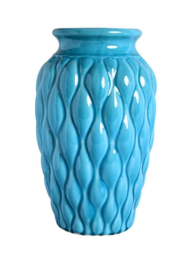 Sharpdo Irregular Striped Vase Blue  - Image 1