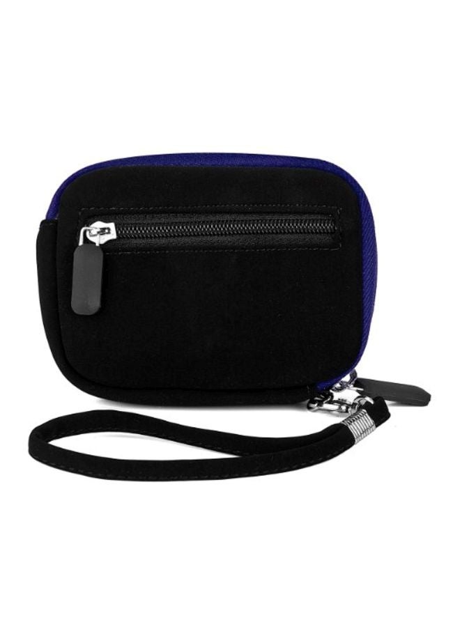 Carrying Case For Casio Exilim EX-Series Digital Cameras With Mini Tripod And Screen Protector Blue/Black