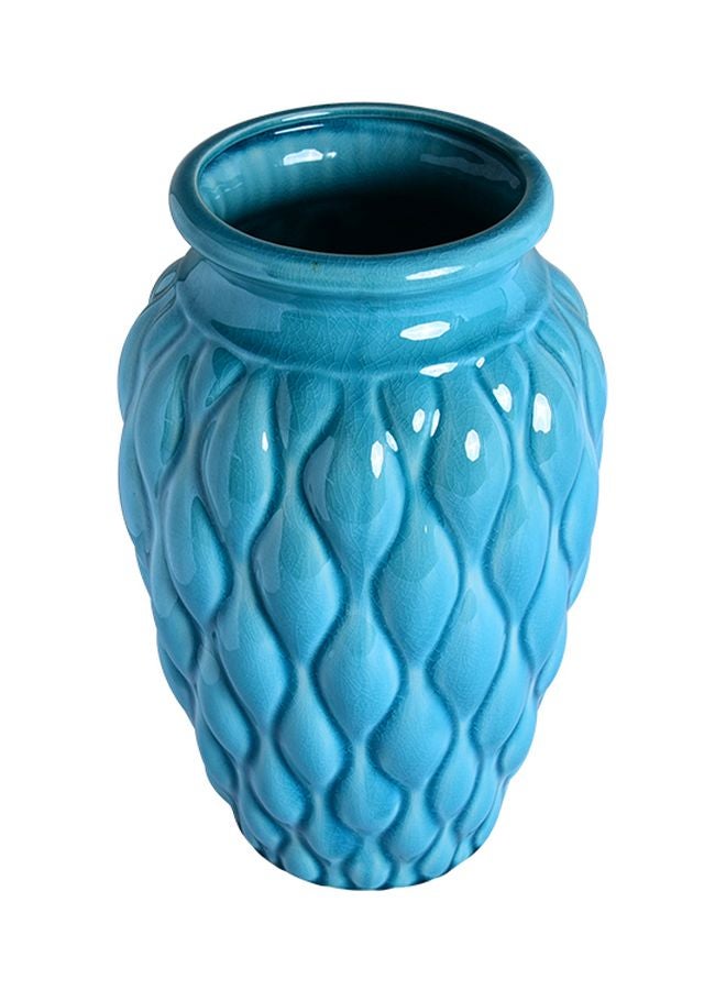 Sharpdo Irregular Striped Vase Blue  - Image 4