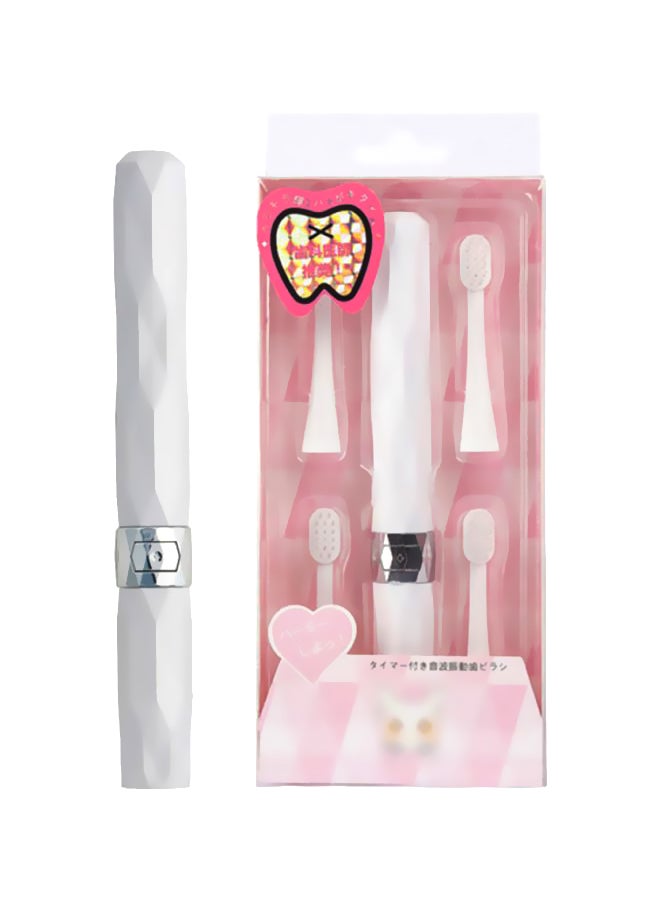 Electric Toothbrush With 4 Replacement Head Black 100grams - Image 1