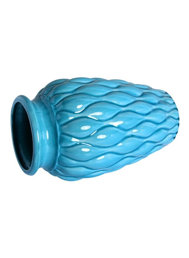 Sharpdo Irregular Striped Vase Blue  - Image 3