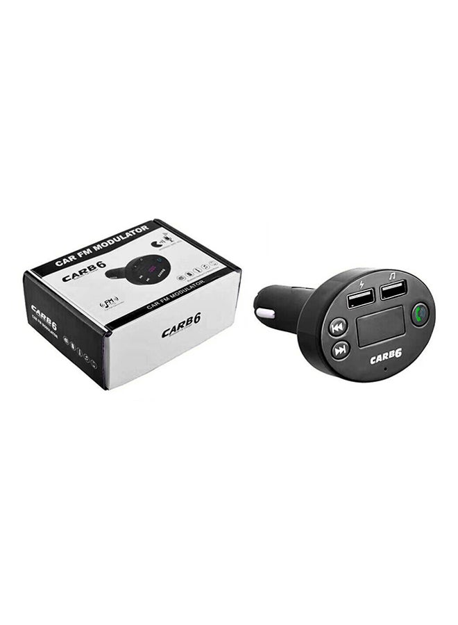 Quelima Dual USB Car Charger With Bluetooth Handsfree Kit FM Transmitter  - Image 1