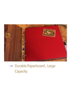 Sunfuny Wooden Cover Photo Album Brown 26x26centimeter  - Image 4