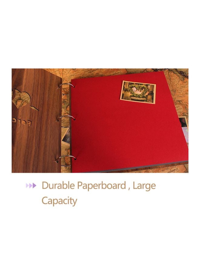 Sunfuny Wooden Cover Photo Album Brown 26x26centimeter  - Image 4