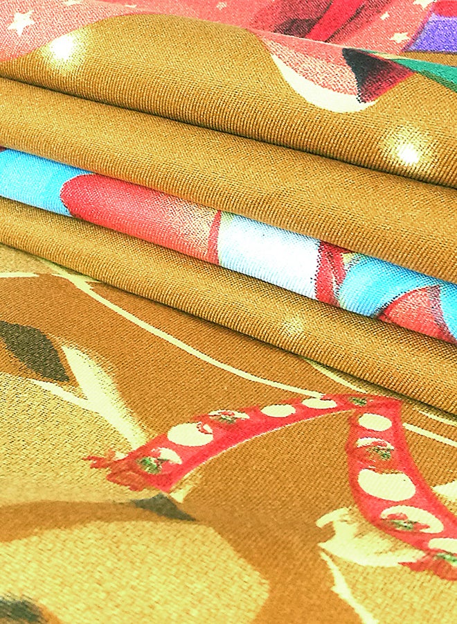JessyHome 3D Printed Christmas Santa Duvet Cover Set Polyester Multicolour - Image 3